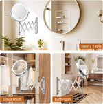 Famihomii wall mounted mirror installed inside a modern home cloakroom