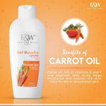Fair and white carrot tonifying body wash cap and pump design