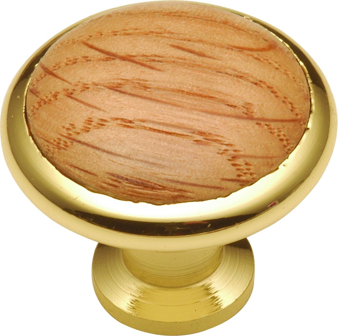 Hickory Hardware P427-OAK 1-3/8-Inch Wood Grain Cabinet Knob, Oak - Image 1