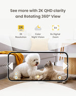 Close up of Furbo Mini 360 camera lens and motion sensor