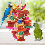 Pet bird engagement toy designed for cockatiels budgies and medium conures.