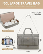 LOVEVOOK hospital bag shown packed for labor and delivery essentials