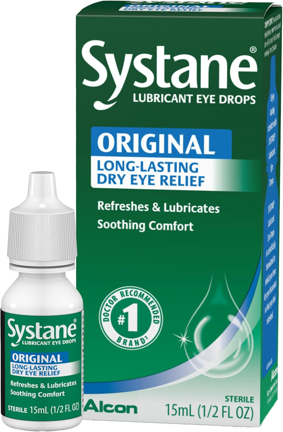 Systane Long Lasting Lubricant Eye Drops, 15-mL - Image 1