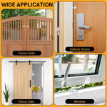 LLOUSSAK heavy duty door lock installed on wooden surface