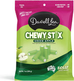 Darrell Lea sweet and sour raspberry candy bag back panel ingredients