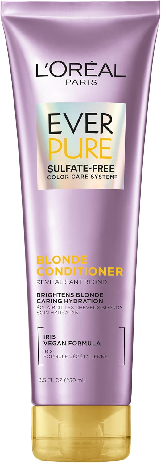 L'Oreal Paris EverPure Blonde Shampoo lifestyle image with blonde hair