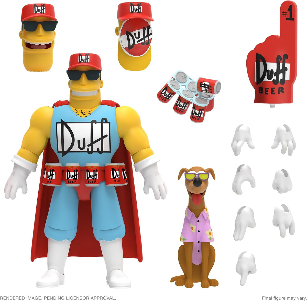 Super7 Duffman action figure front view collectible toy