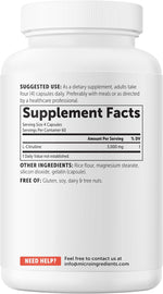 Micro Ingredients L-Citrulline packaging side angle view