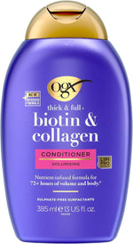 OGX Thick and Full Biotin and Collagen Conditioner front view bottle