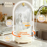 ONEPEACE Kitchen Utensil Holder sliding dust cover in white