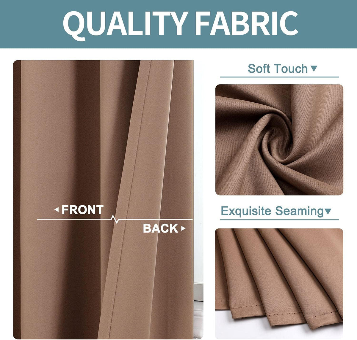 ChrisDowa thermal insulated curtains silver grommets detail