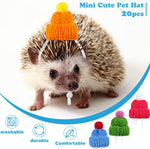 Soft hand woven wool pet hats designed for ball pythons and lizards