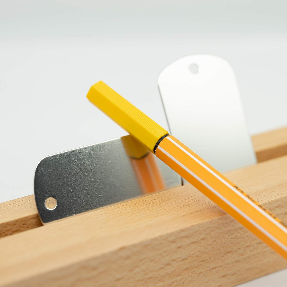 StayMax aluminum blanks showing pre-drilled hole