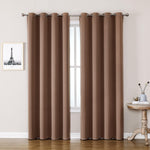 ChrisDowa room darkening curtains cappuccino front view