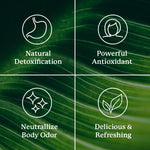 Nature's Sunshine detox chlorophyll drink in glass