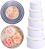 Harloon 5 pieces round storage boxes lifestyle display angle