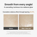 Close up texture of Fully Rice Ceramide Glowing Skin Duo