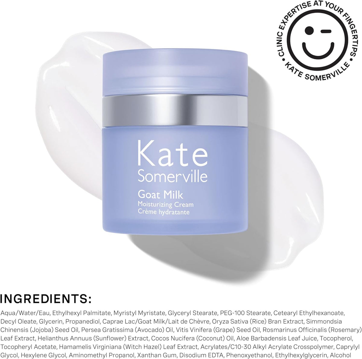Kate Somerville Goat Milk Cream side view showing the 50ml product size
