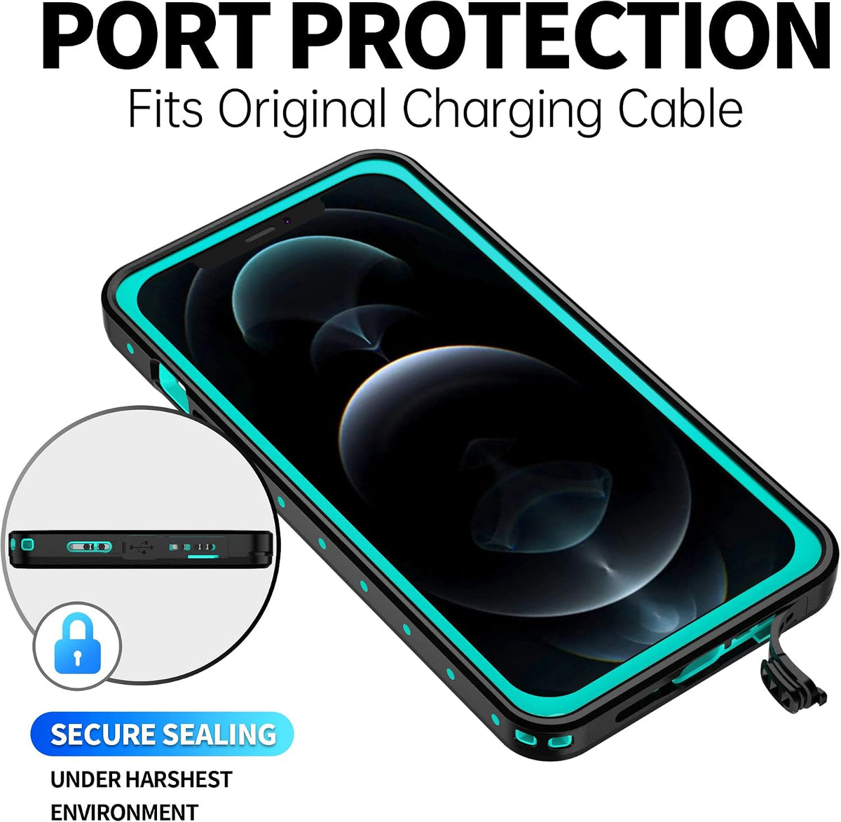 BEASTEK iPhone 12 Pro Max case with included lanyard