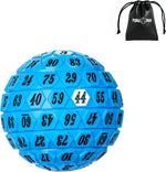 100 Sided Polyhedral Dice, Single D100 Game Dice, 100 Sided Cube with Black Pouch, D100 die 48 mm (Green with White Number) - Image 10