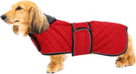 Warm Thermal Quilted Dachshund Coat, Dog Winter Coat with Warm Fleece Lining, Outdoor Dog Apparel with Adjustable Bands for Medium, Large Dog-Pink-M - Image 13