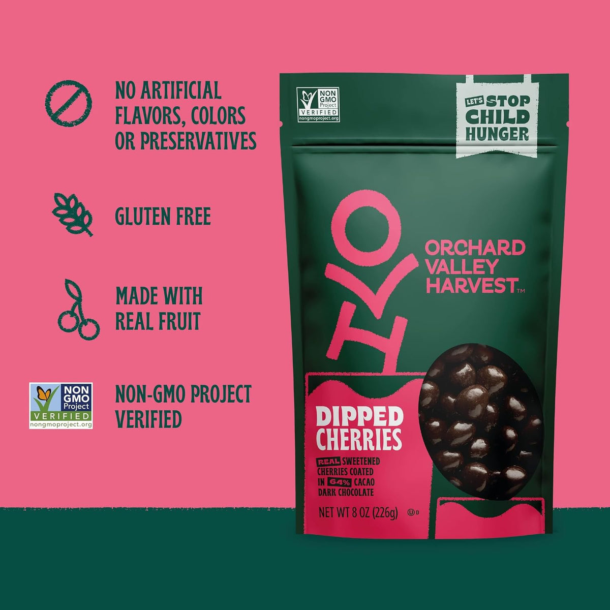 Orchard Valley Harvest product nutritional and ingredient label
