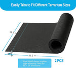 Duedusto reptile enclosure accessories pack including two large protective soil separator mats.