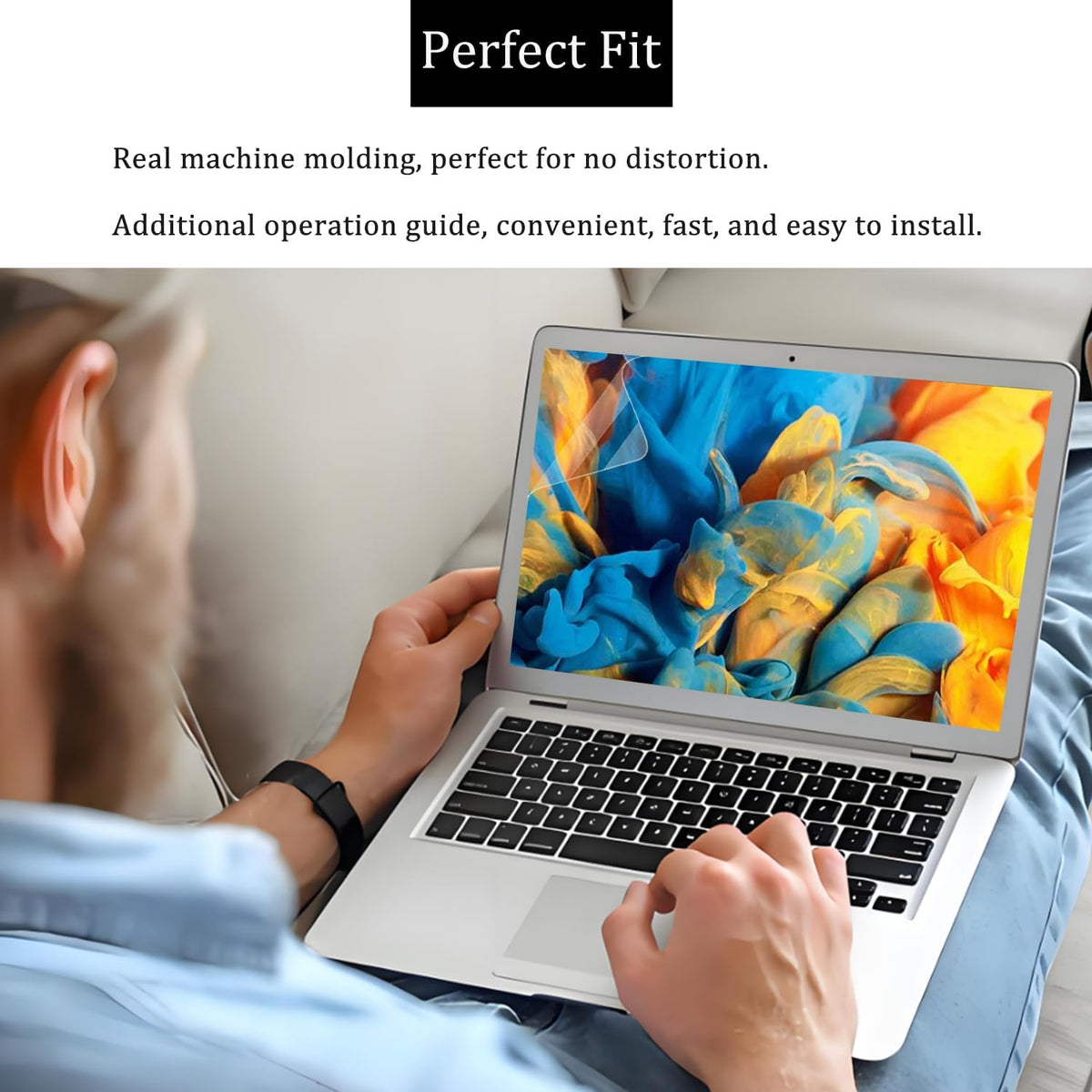 Oleophobic coating repelling fingerprints on anti glare film
