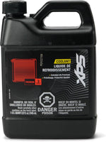 Ski-Doo Can-Am OEM XPS Extended Life Pre-Mixed Coolant front view of 1 quart bottle showing orange formula branding.