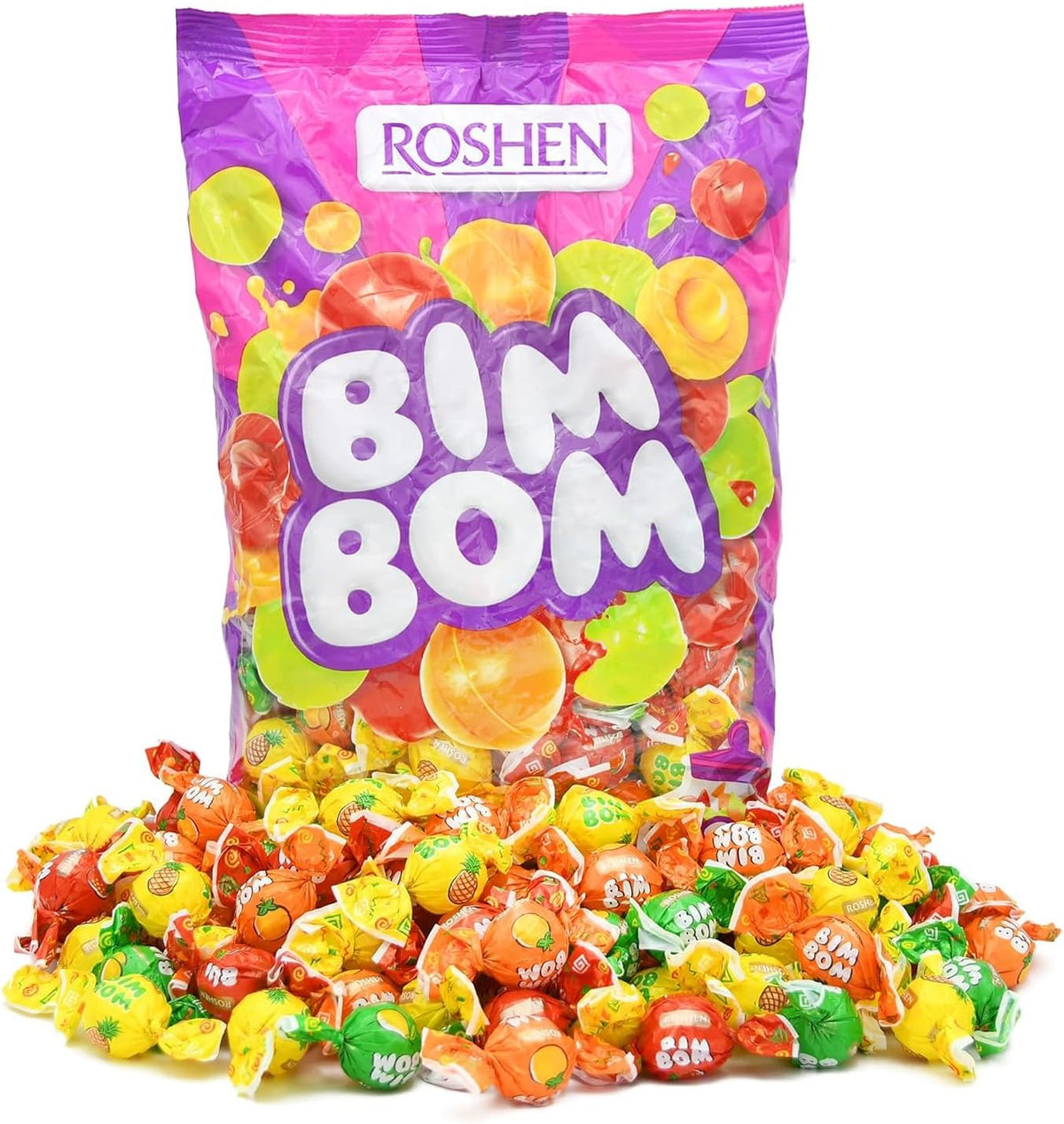 Roshen Bim Bom individually wrapped hard candy pieces