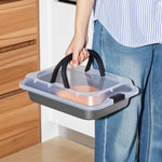 Qinyoung baking pan stack showing interior non-stick surface