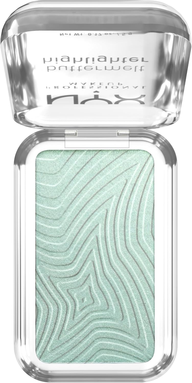 NYX PROFESSIONAL MAKEUP Buttermelt Highlighter, Powder Highlighter Makeup, With Up to 12H Wear and High Impact Glow - 20 Butta Mint (Minty Green) | Fondant Texture, Cream Powder, Lasts 12 Hours Without Transfer, Holographic 3D Shine, Vegan Formula - Image 11