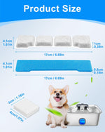Pet water fountain pre-filter and pump sponge set