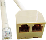 APG cash drawer dual drawer splitter cable front view