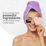 Luxe Glow Bloomora Snail Mucin Under Eye Patches ingredient highlights graphic