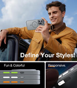 Torras iPhone 15 pro grey protective case back panel