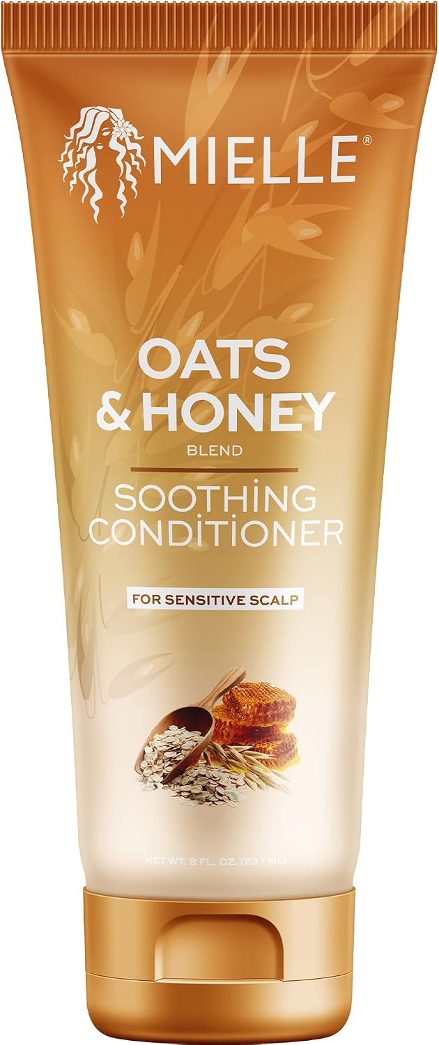 Mielle Organics Oats And Honey Soothing Conditioner front view for sensitive scalp care
