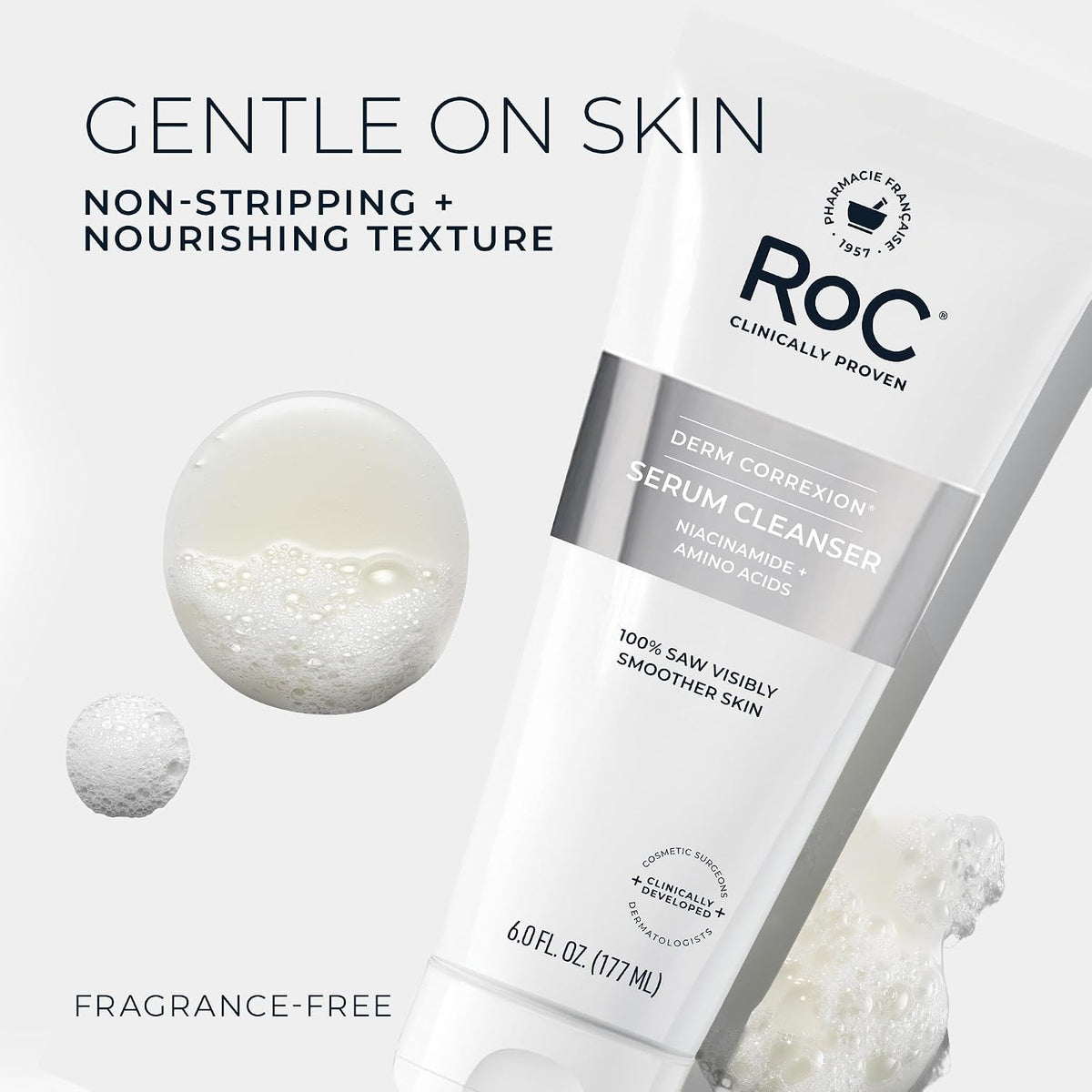 USA imported RoC anti wrinkle facial cleanser bottle for fine lines