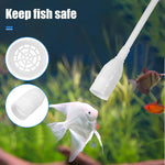 Interchangeable fish tank cleaning tool attachments including algae scraper and rake