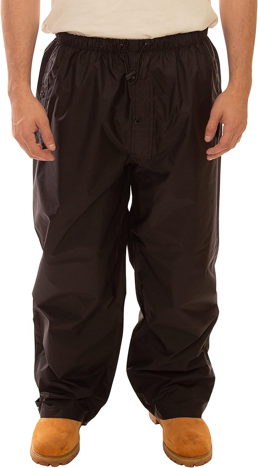Tingley Icon LTE waterproof rain pants front view black premium outdoor gear