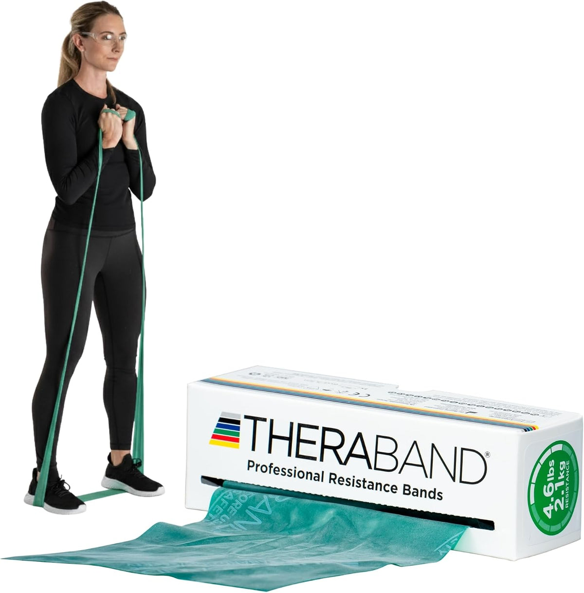 THERABAND Resistance Bands, Workout Band, Exercise, Physical Therapy, Blue - Image 14