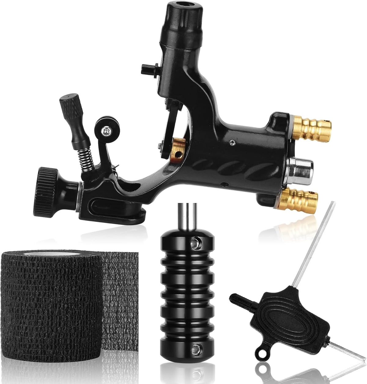 Atomus rotary tattoo machine front view professional tool
