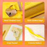 CAGIE lock diary open showing lined pages