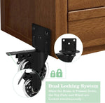 MALLLALA L-shaped plate caster showing mounting holes