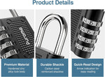Puroma black combination padlock showing numerical digits