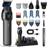 TrimX Beard Trimmer with magnetic charging dock and accessories