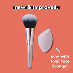E.l.f. blending sponge texture and shape for liquid foundation
