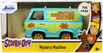 Jada Toys Mystery Machine side profile showing flower graphics.