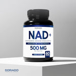 Close up of Dorado Nutrition NAD 60 count bottle
