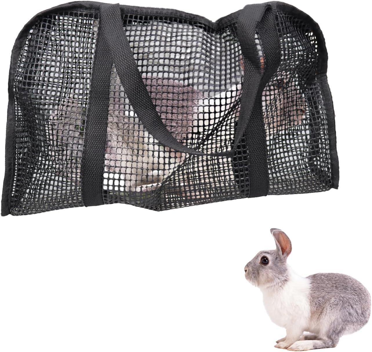 Tinkare rabbit nail trimming pouch front view for safe pet grooming